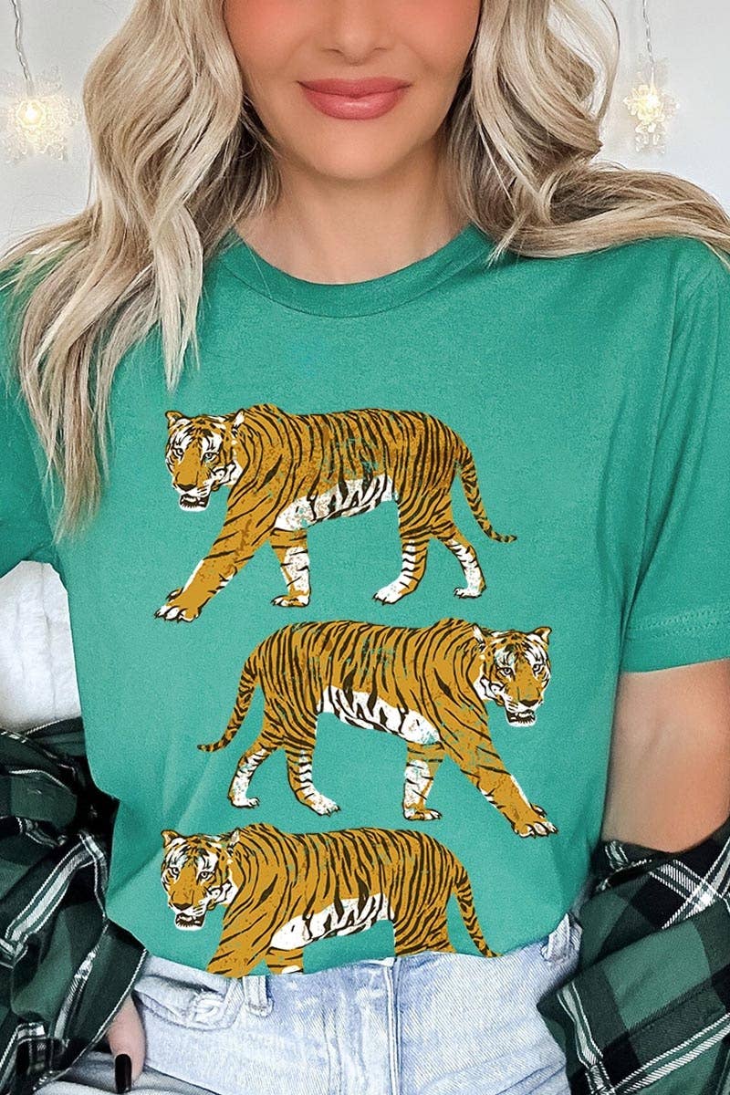 COLORBEAR – Engroshandel Grafisk t-shirt - Dame – Retro Tigers Grafisk T-shirt7