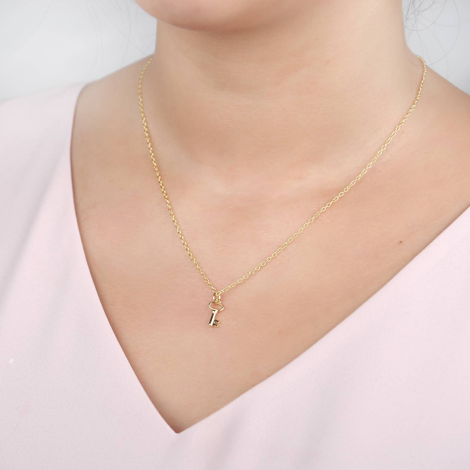 Gold Mother-in-Law Key Necklace for wholesale on Faire2