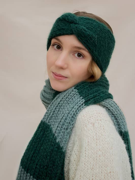 Clara - Alpacka Merino pannband för kvinnor för wholesale av Knitwear Atelier Blush