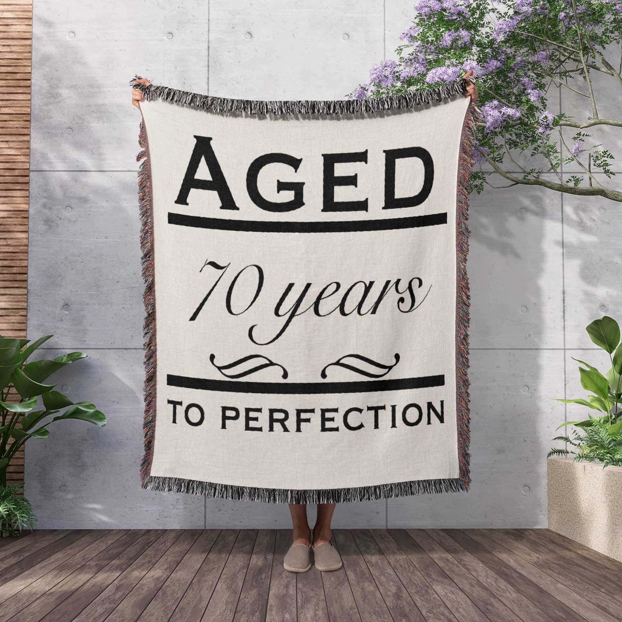 3dRose - Wholesale Throw Blanket - 3dRose, Aged 70 years to perfection, Blanket2