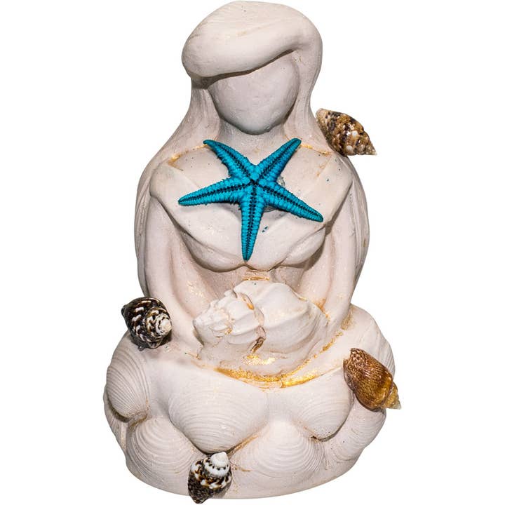 Gypsum Cement Figurine - Yemaya Mother Goddess of the Oceans for wholesale by Kheops International