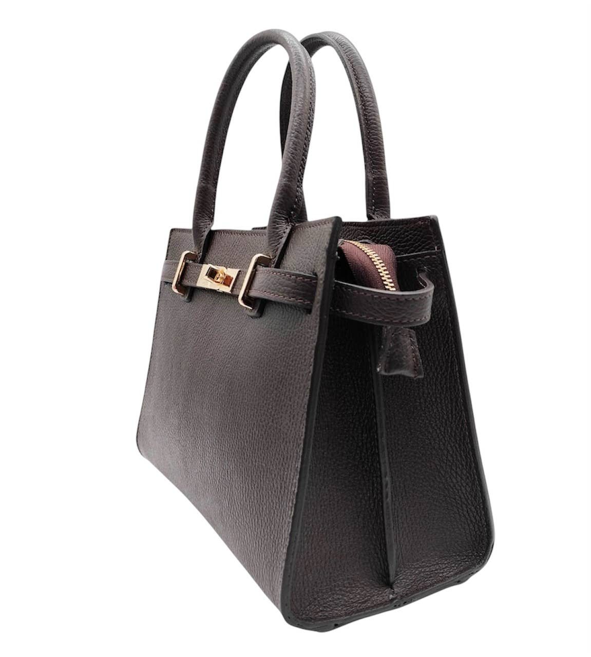 MODARNO - Wholesale Top Handle Bag - Women's - Modarno "Gina" handbag and shoulder bag in genuine leather 28x14x20cm1