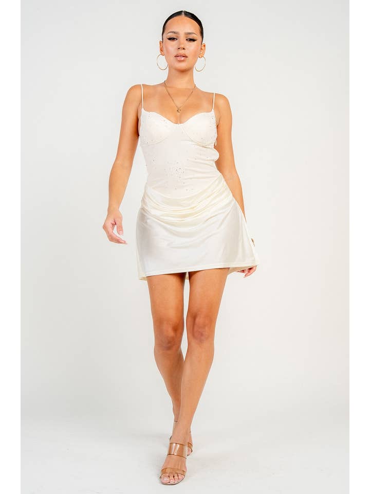 PRIVY - Wholesale Dress - Women's - HD30540B / Embellished Mini Dress7