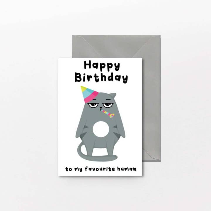 Cheeky Chops Cards & Wanky Candles – wholesale Födelsedagskort – Grattis på födelsedagen favoritmänniska - Djur födelsedagskort