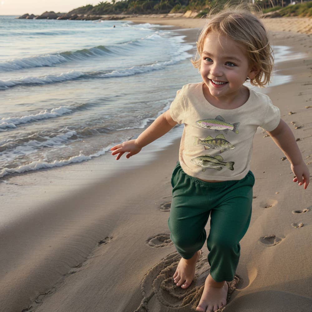 Barefoot Baby - Vendita all'ingrosso Completo top e pantaloncini - Bambini - Set da gioco Tre Pesci Dormi e Gioca per bambini e neonati all'aperto5