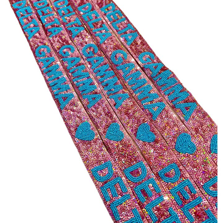 Curated Threads Greek - Venta al por mayor Accesorio para bolsos/monederos - Mujer - Correas de lentejuelas para monedero Sorority19