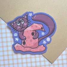 Amanda Eiden - Wholesale Sticker - Magical Cat - Vinyl Sticker2
