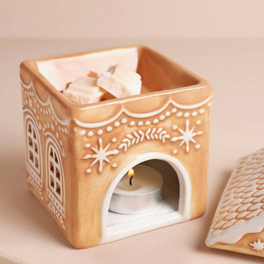 Lisa Angel - Wholesale Wax Warmer - Ceramic Gingerbread House Wax Warmer -Not available to EU2