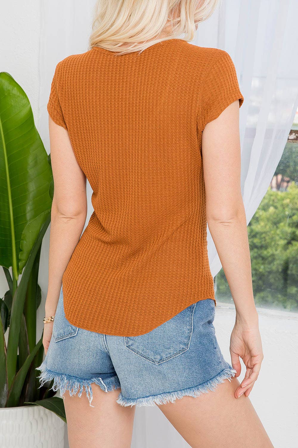 Sweet Lovely by Jen - Vendita all'ingrosso Top in maglia - Donna - SW307 HENRY BUTTON S/S TOP28