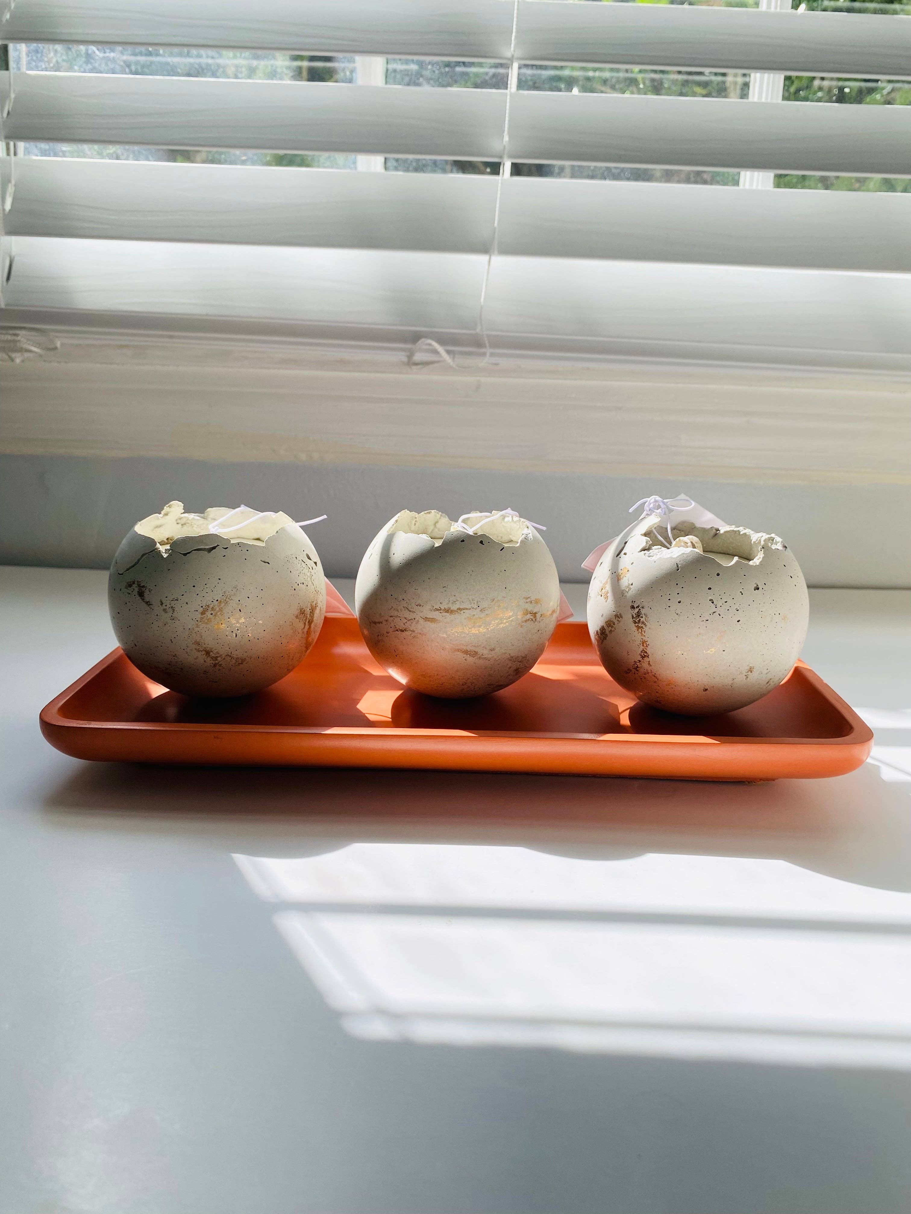 Fancy Concrete - Wholesale Jar/Filled Candle - Mini Moon Candle | Sphere Concrete Candle4