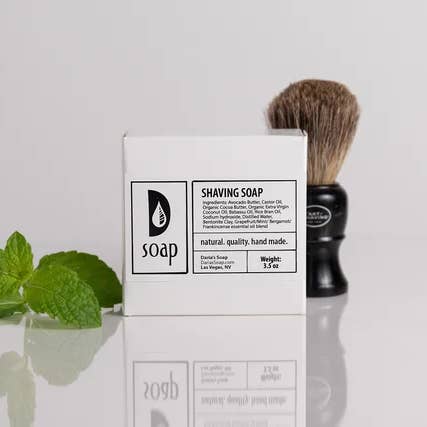 Shaving Soap Bar with Bentonite Clay for wholesale by Darias Soap LLC