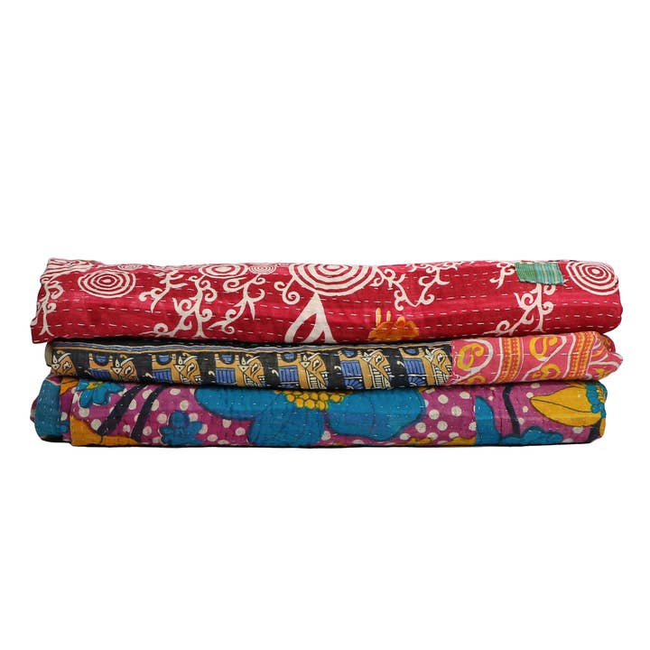 Liv Rocks - Wholesale Quilt - Authentic Vintage Kantha Quilts & Blankets Ethically Sourced