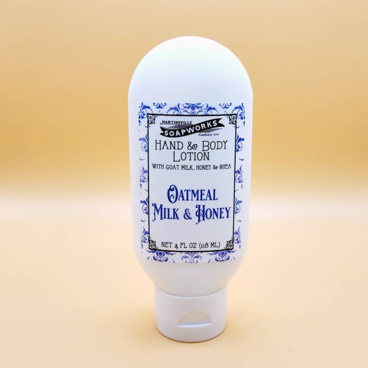 Oatmeal Milk & Honey Hand & Body Lotion - 4 oz for wholesale by Martinsville Soapworks