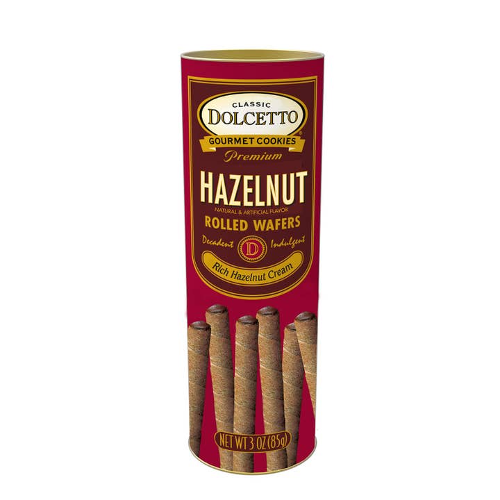 Wholesome Good - Wholesale Cookie - Dolcetto Wafer Rolls - Hazelnut (Can) 3oz