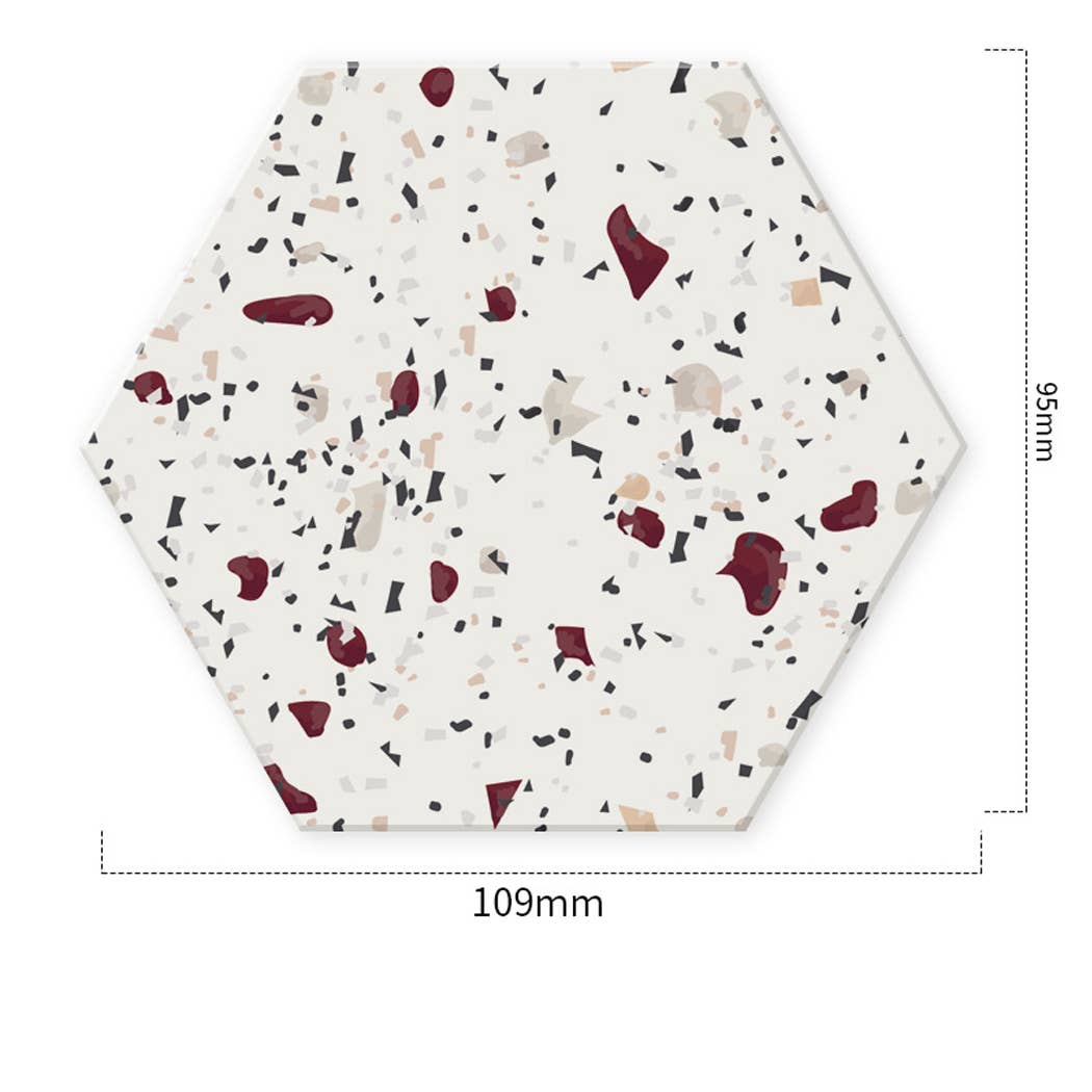Ailly's garden – wholesale Coasters – Hexagon Diatomite Coaster Fast Absorption Non Slip3