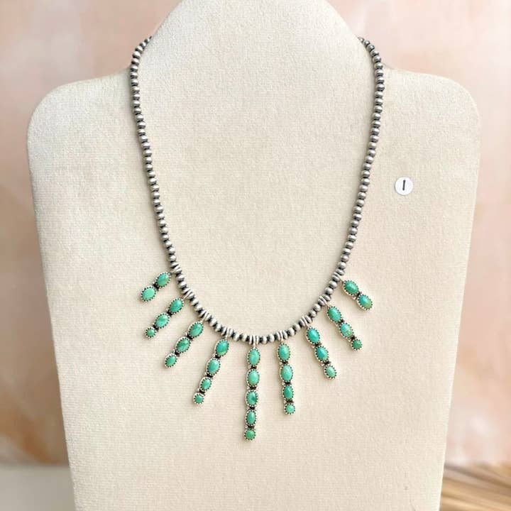 Krush Kandy - Wholesale Pendant/Charm Necklace - Desert Pearl Stone Drop Necklaces3