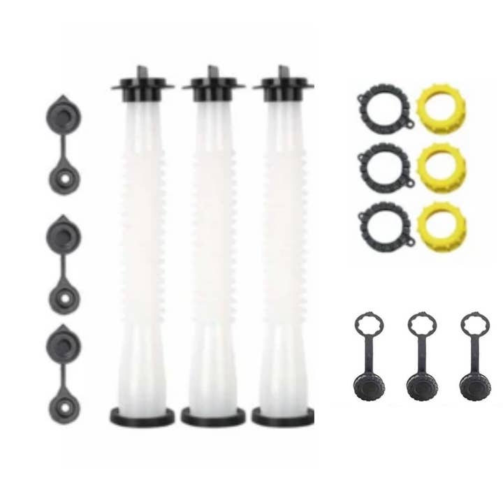 Bec de remplacement pour canette de gaz avec des tonnes d'accessoires inclus (lot de 3) pour la vente par KP Kool Products