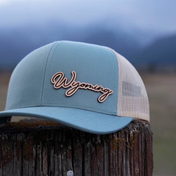 MT Brand Apparel - Wholesale Trucker Hat - Unisex - Simply Montana Leather Patch Hat - CUSTOMIZABLE5