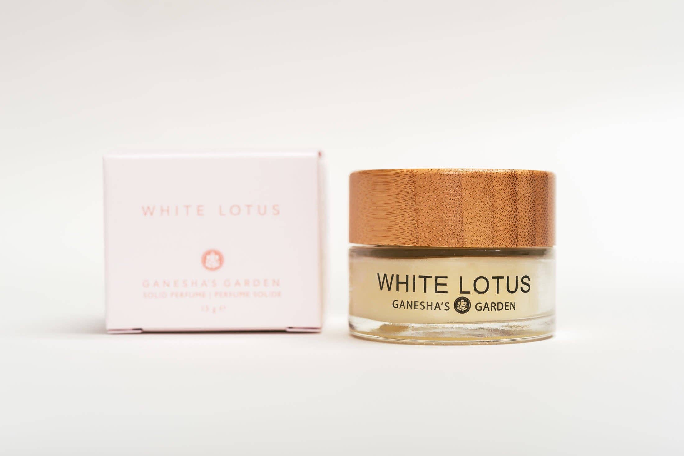 Between Heaven & Earth Mfg. - Wholesale Solid Perfume - Ganesha's Garden White Lotus Solid Perfume1
