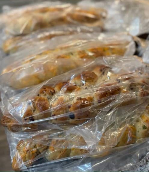 The Local Gift Box featuring Bready or Knot Challah by Nancy - Wholesale Bread/Tortilla - Large Buttery Challah Bread 24" x8" x 4" 2