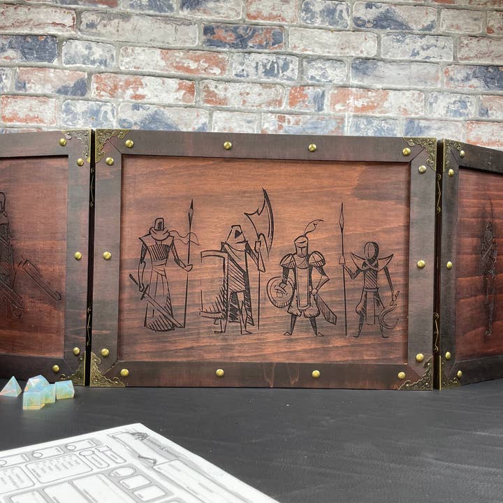 Fandomonium - Wholesale Board Game - "The Party" Dungeons and Dragons Wooden DM Screen (Copy)4