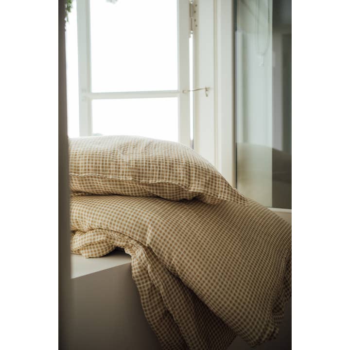 TISU - Wholesale Bedding set - TISU muslin duvet cover set, sizes for kids & adults, Beige Check10