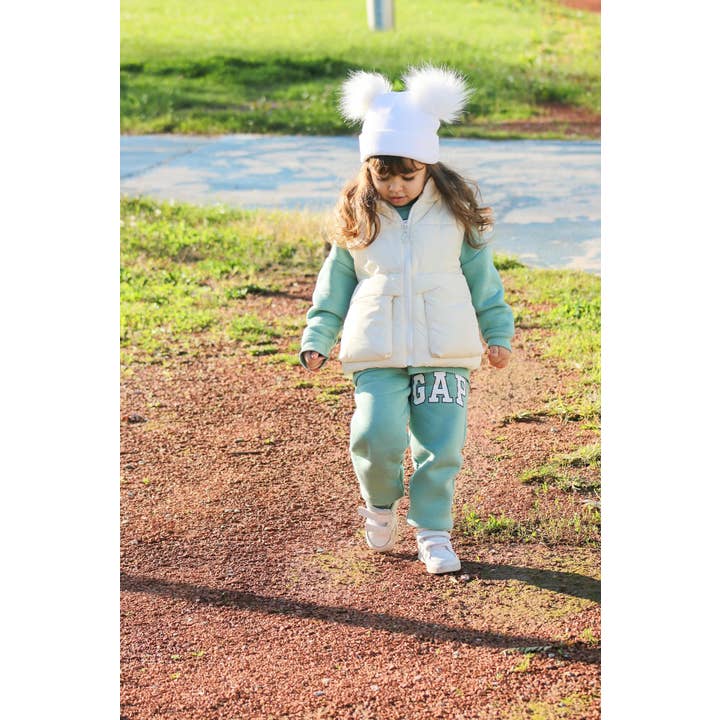 Himmelberg Baby - Wholesale Beanie – Kids - White Pom Pom Baby/Kid's Beanie, Newborn to 8 Years, Unisex17