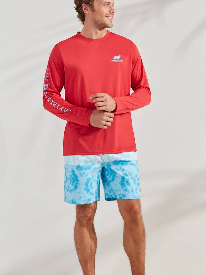 Surfin' Dog zonwerend shirt met lange mouwen voor wholesale door Caribbean Joe