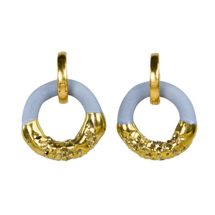 "Isolde" Argolas Com Pendente Midi por atacado de FreakyFoxx porcelain