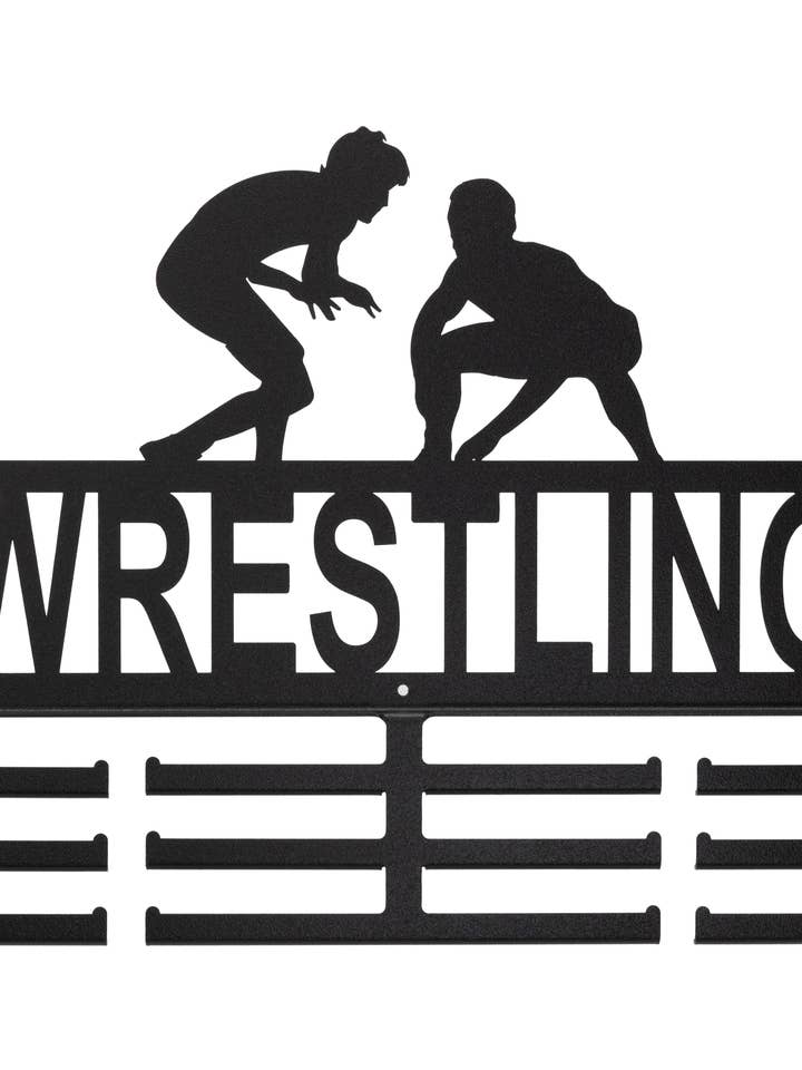 Wrestling Steel Medal Ribbon Holder for wholesale by SWEN Products