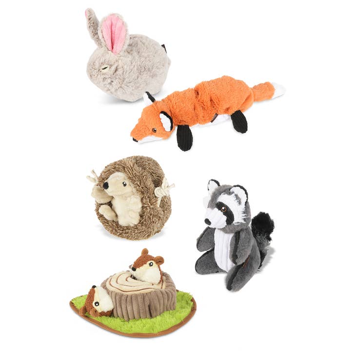 P.L.A.Y. Pet Lifestyle and You - Wholesale Pet Plush Toy - Dog - Forest Friends Collection (15pc set w/ Display)2