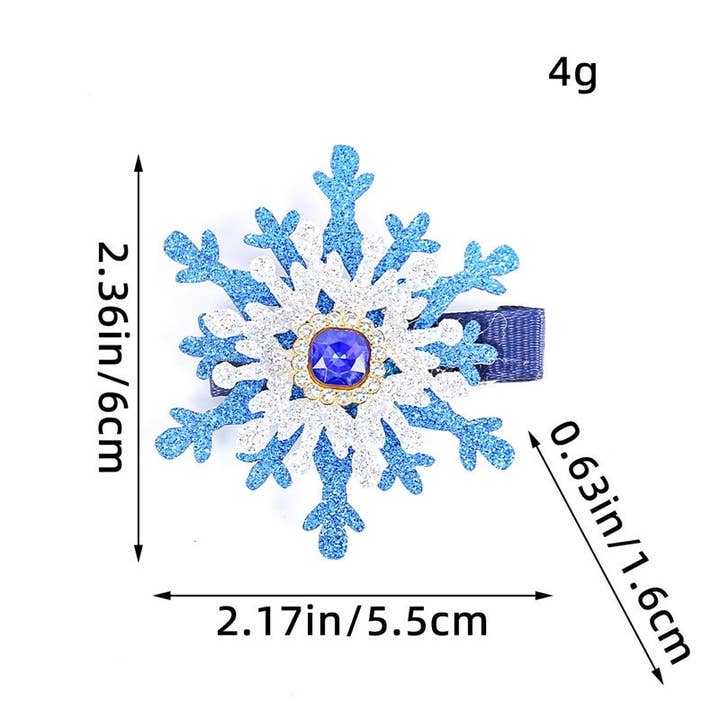 UZ Wholesale Store - Wholesale Ornament - Snowflake Crystal Hair Clip3