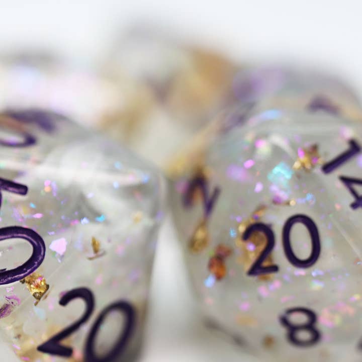 Frozen Treasure RPG Dice Set for wholesale by Foam Brain Games