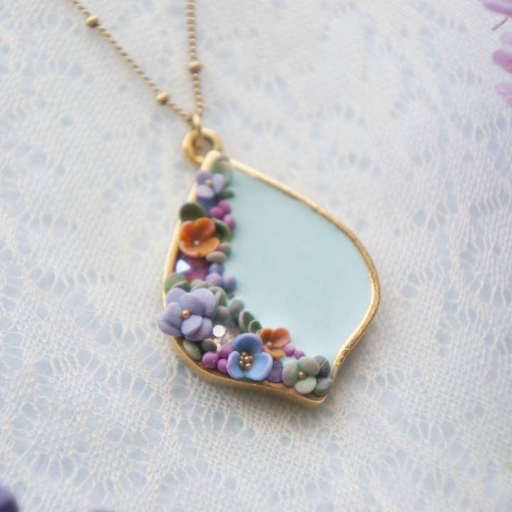 Collar floral (fondo acuático) para venta al por mayor de Colourful Blossom