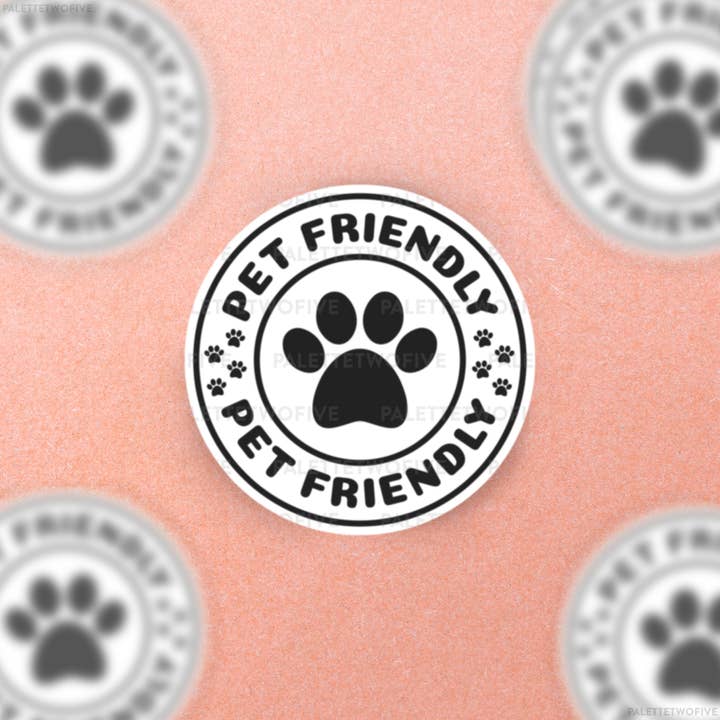 Palette Two Five - Wholesale Sticker - Pet Friendly Sticker, Dog Friendly Sticker 3.15x3.15"2