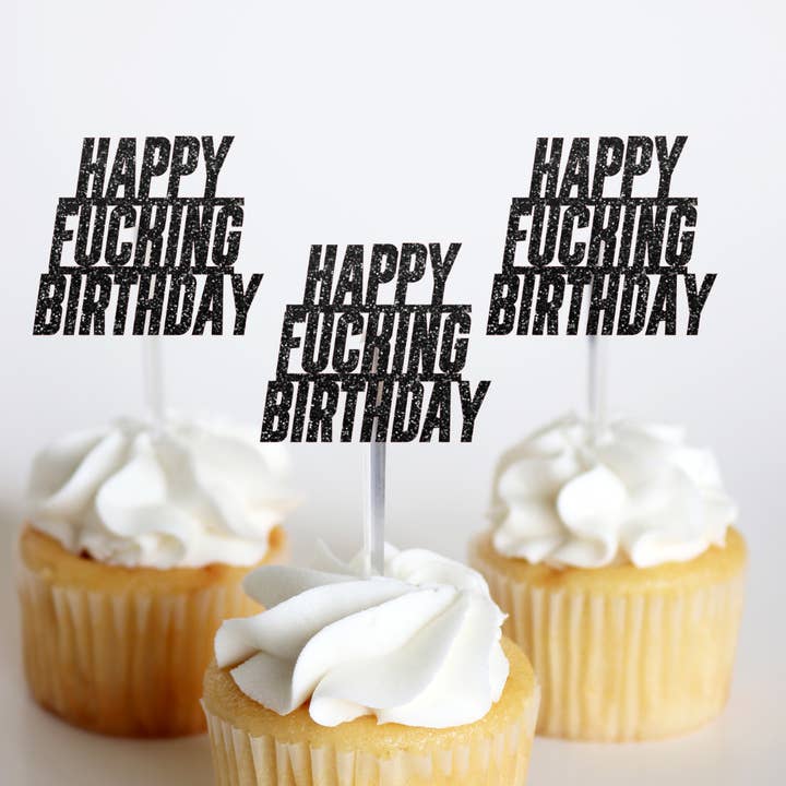 Tillykke med fødselsdagen Treat Toppers for engroshandel hos Ninalem's Party