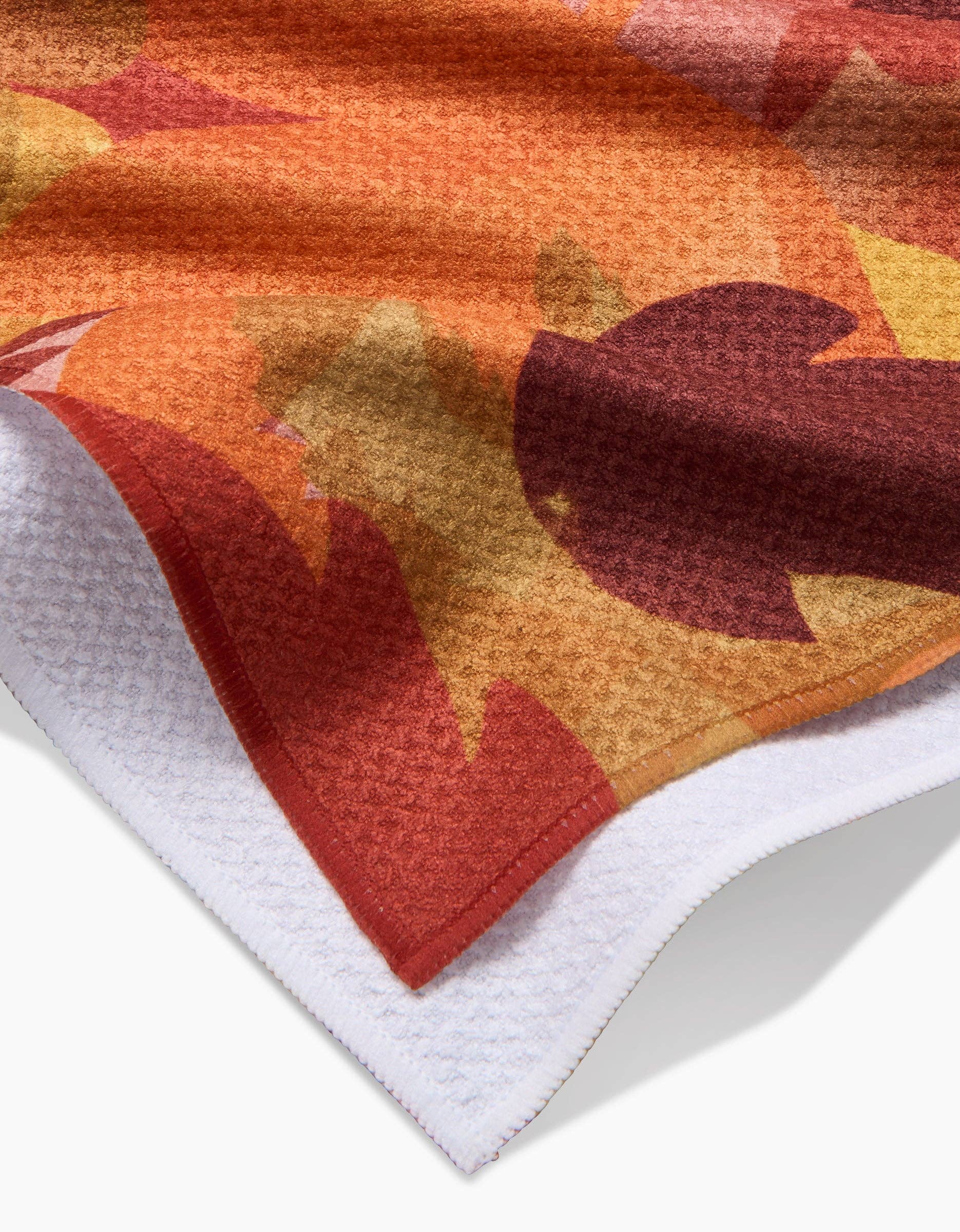 Geometry - Wholesale Tea Towel - Watercolor Fallen Leaves Tea Towel1