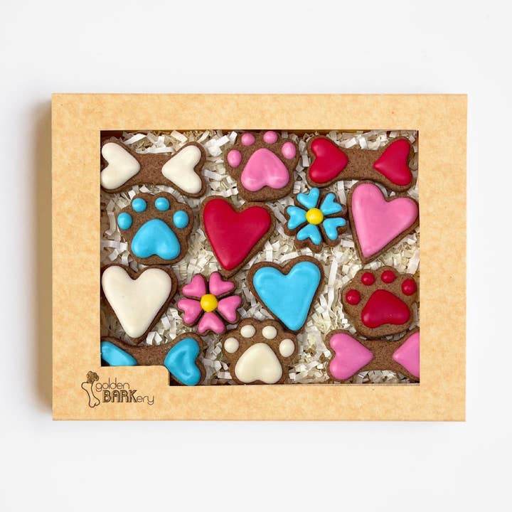Dog Biscuits - 14 Days of Love Celebration Box for wholesale by Golden Barkery