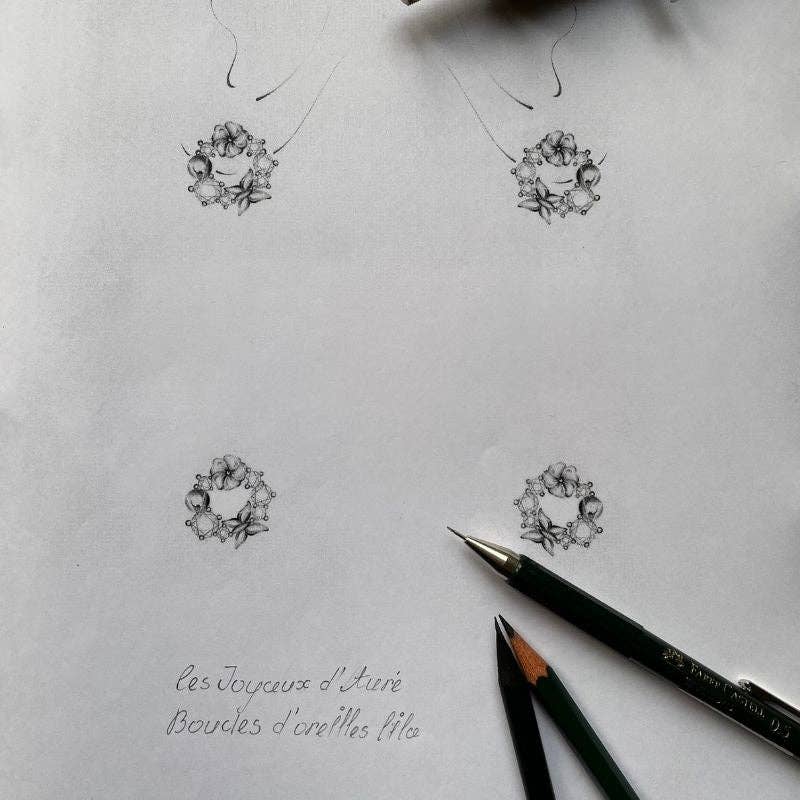 Les Joyaux d'Aure - Wholesale Dangle Earrings - Lila earrings8