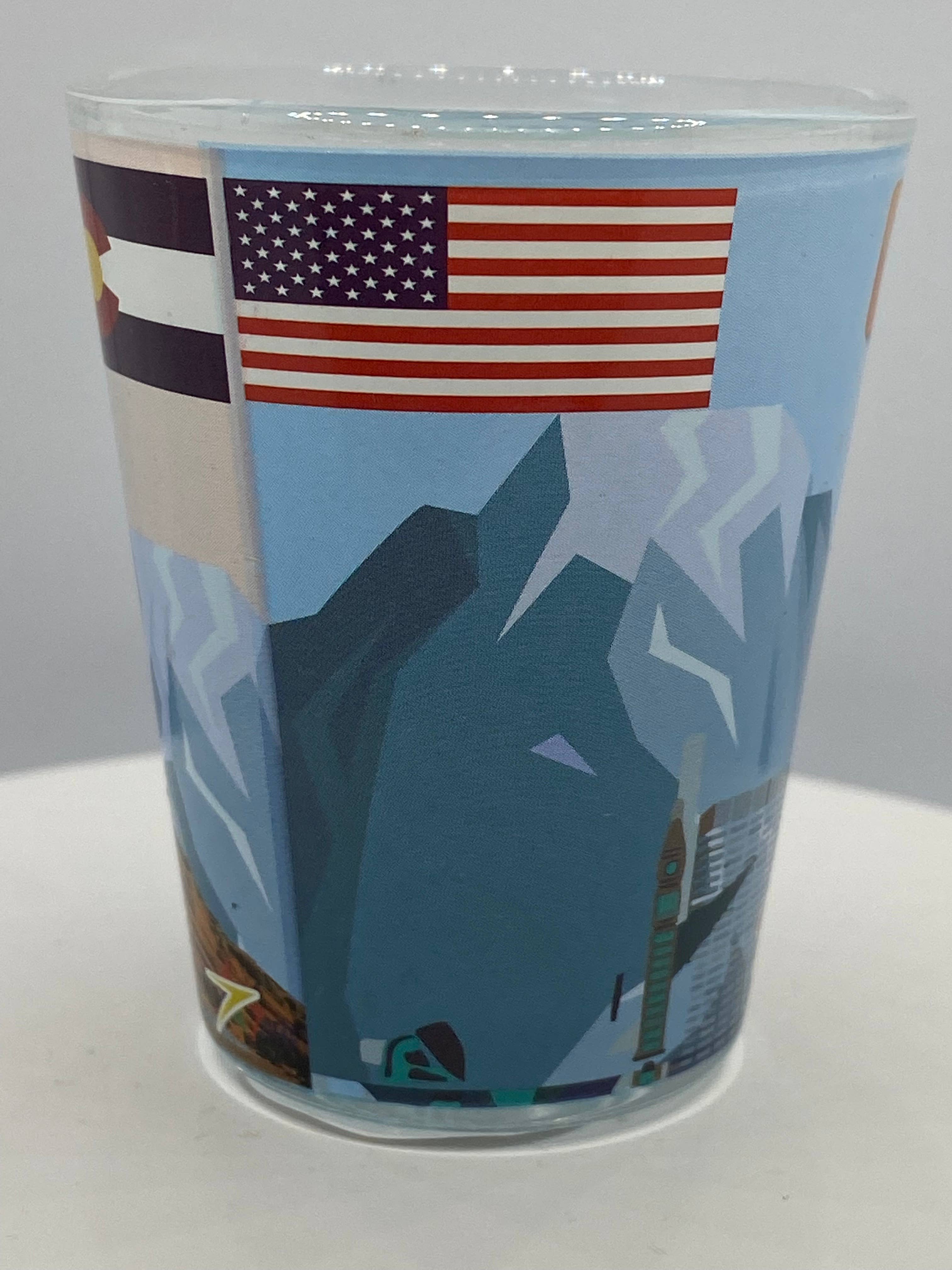 7 Star - Wholesale Shotglas - „DENVER” Colorado borrelglas 2 oz4