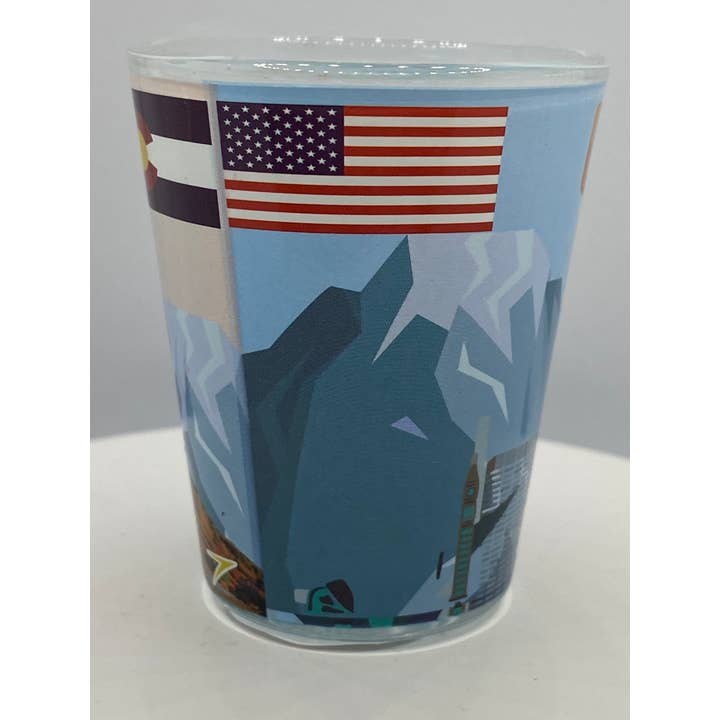 7 Star - Wholesale Shotglas - „DENVER” Colorado borrelglas 2 oz4