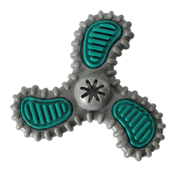 TPR Dental Spinner Dog Toy - For Light/Medium Chewers for wholesale by Jojo Modern Pets