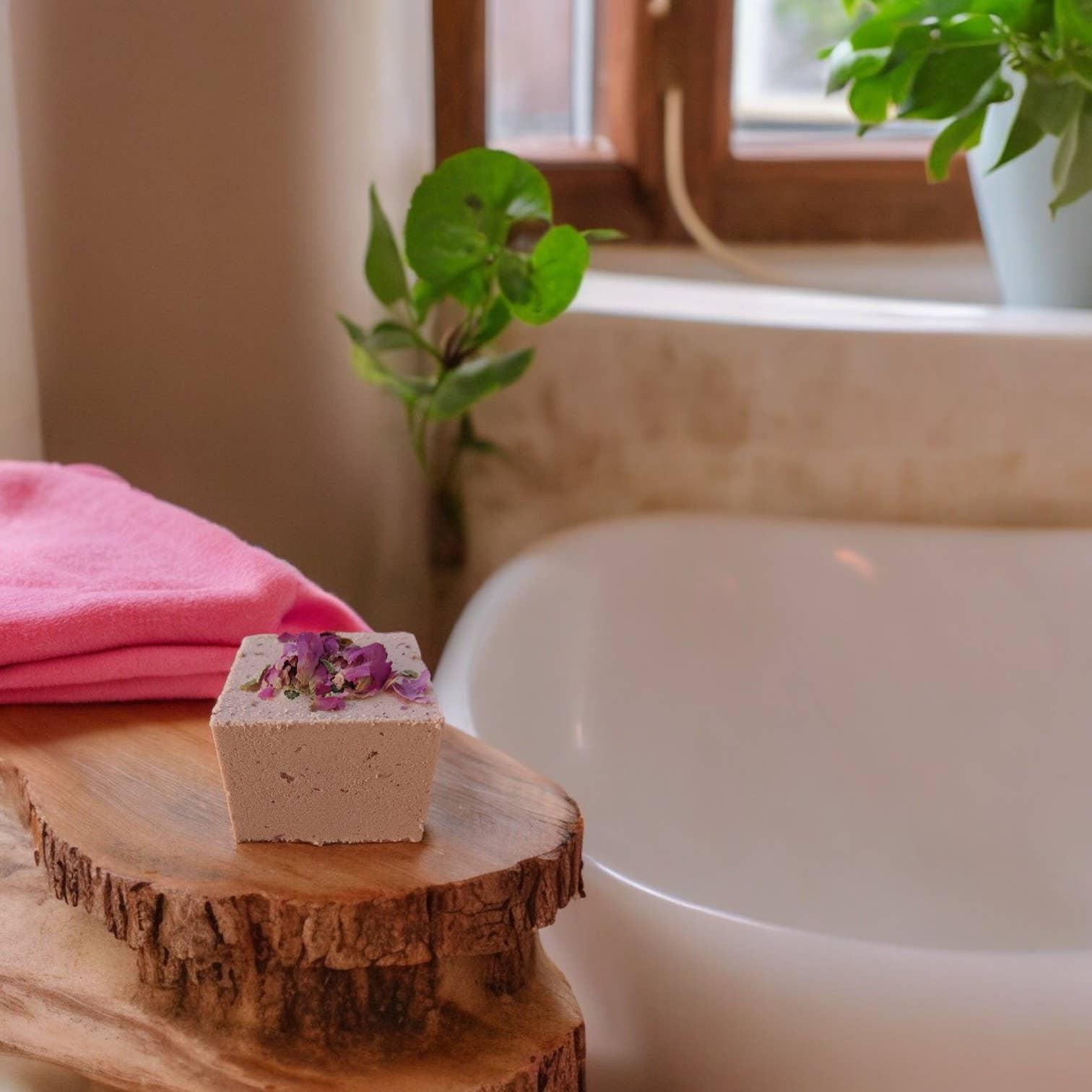 The Good Rub - Wholesale Bath Bomb/Fizz - Herbal-Infused Rose Bath Bomb3