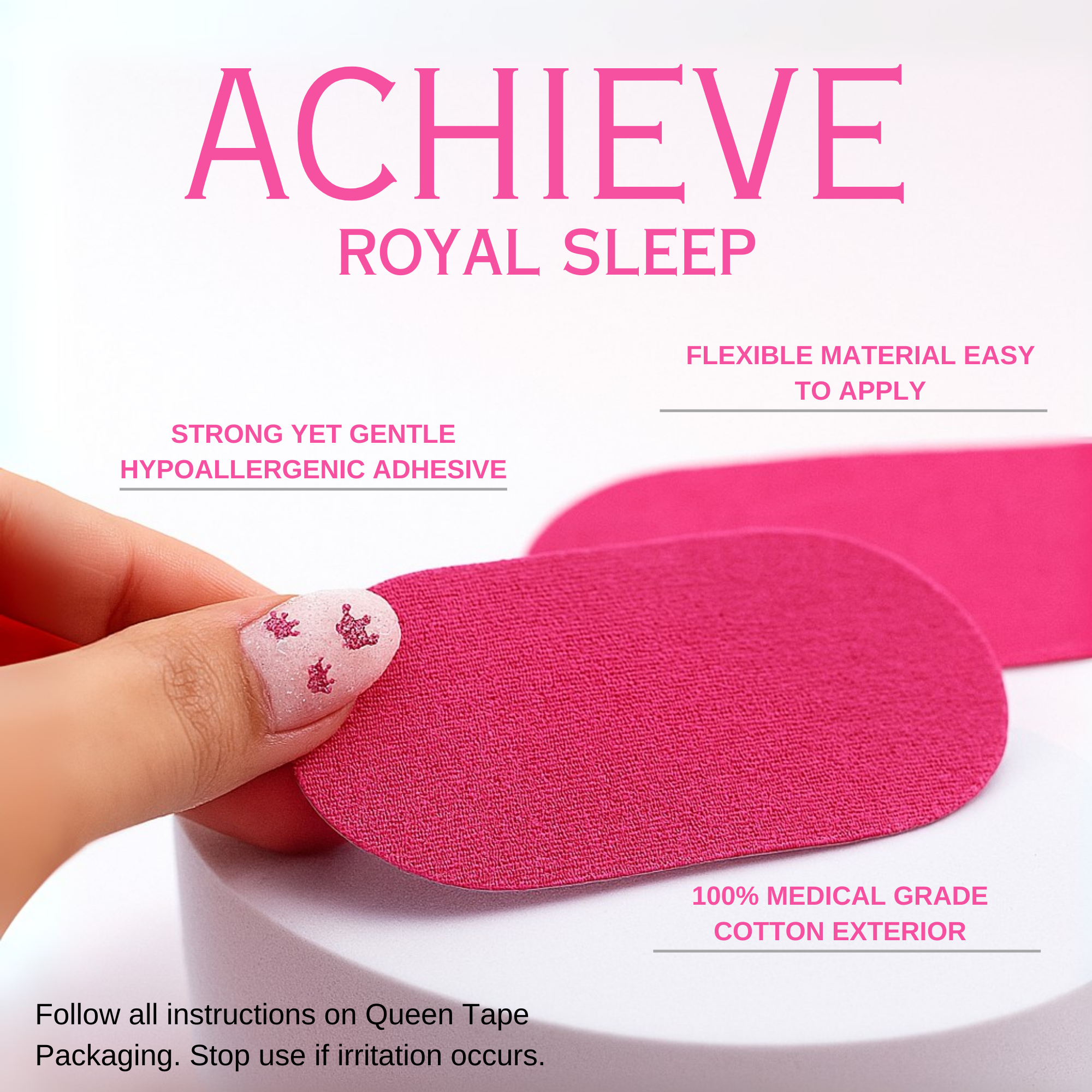 Queen Tape - Vendita all'ingrosso Maschera per dormire - Nastro per la bocca Queen per dormire3