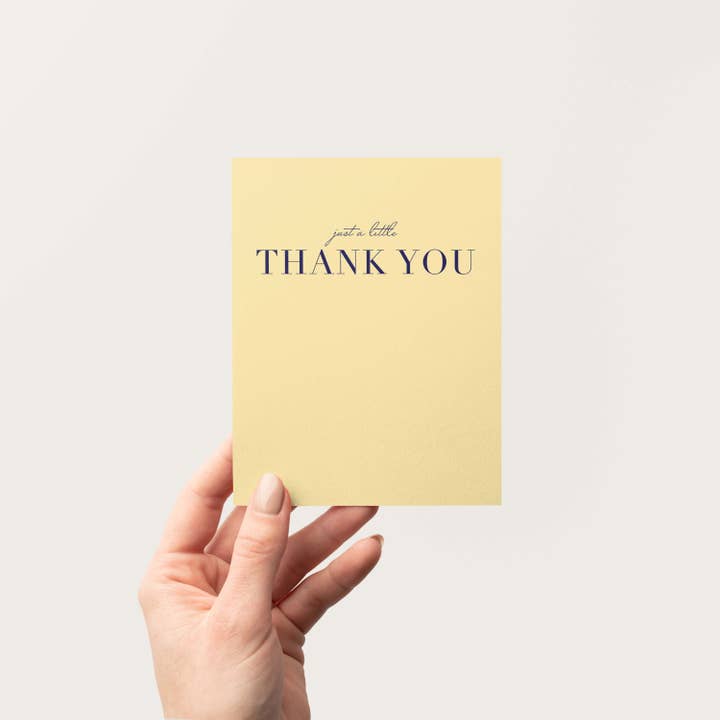 Blú Rose - Wholesale Thank You Card - Just a Little Thank You Greeting Card Set | Box of 83