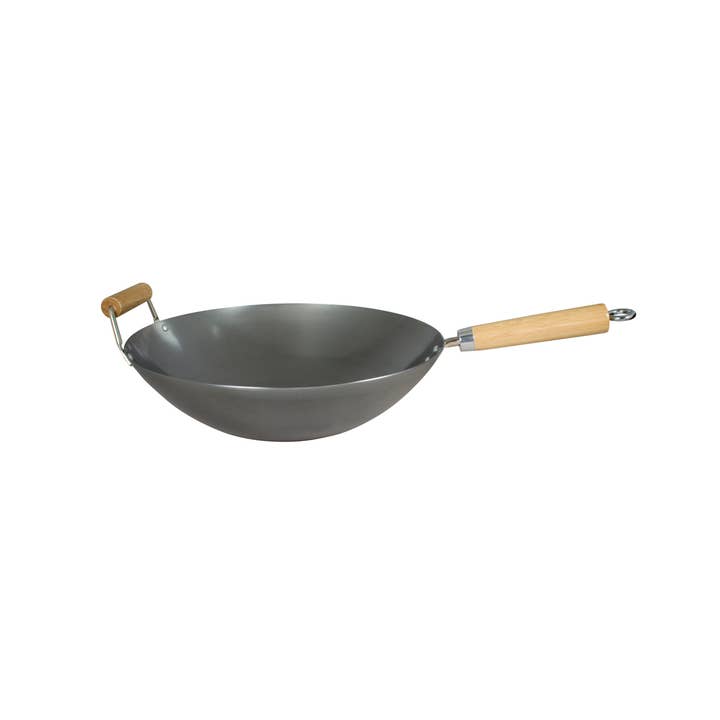 Wok en acier au carbone DEXAM 14" pour la vente par Port-Style Enterprises Inc.
