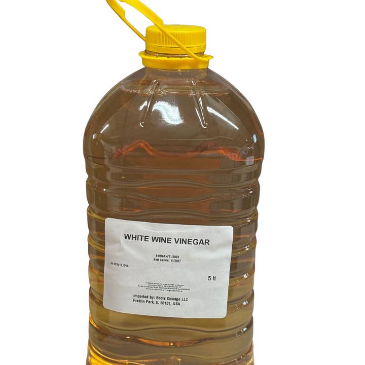 White Wine Vinegar (Sulfite Free) 5L for wholesale by Village Batch