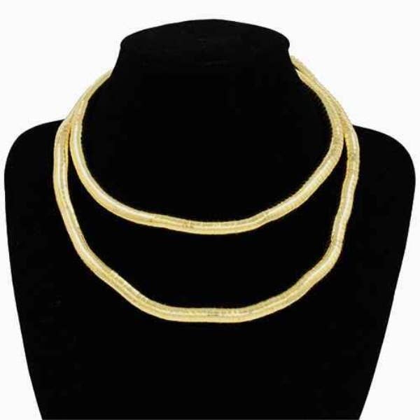 GD Sculptural Gold Loop Collar Necklace KC-KS-2156 for wholesale on Faire0