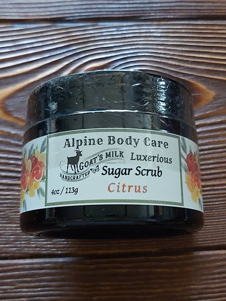 Citrus Sugar Scrub for wholesale by Alpine Body Care