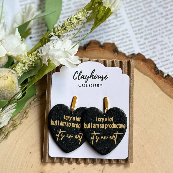 Clayhouse Colours - Wholesale Dangle Earrings - Taylor Swift The Tortured Poets Dept | Swiftie Earrings 2